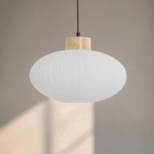 Glas Hängelampe Harmony Lamkur, dimmbar, weiß / opal, für Wohn- / Esszimmer, Glas, Skandinavisch, Pendelleuchte