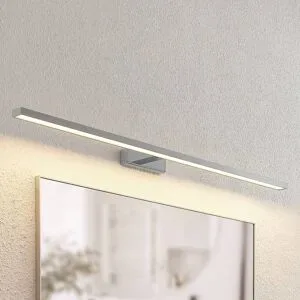 Wandlampe Jukka Lindby, chrom / silber, für Badezimmer, Aluminium, Modern, Wandleuchte, Wandlampe Bad