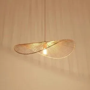 Hängelampe Valdorin Lindby, dimmbar, creme / amber, für Wohn- / Esszimmer, Papier / Lunolit / Lunopal, Modern, Pendelleuchte