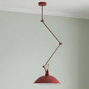 Designer Hängelampe Melos ALDEX, dimmbar, rot, für Wohn- / Esszimmer, Metall, Skandinavisch, Pendelleuchte