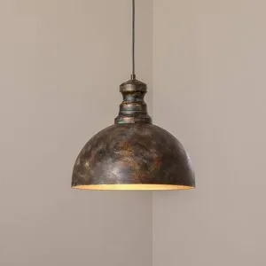 Hängelampe Saglam Opviq, dimmbar, bronze / altmessing, für Wohn- / Esszimmer, Metall, Vintage, Pendelleuchte