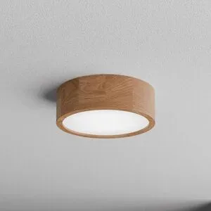 Deckenlampe Cleo DR275 TEMAR LIGHTING, dimmbar, Holz hell, für Badezimmer, Holz, Deckenlampe