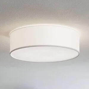 Deckenlampe Rondo TK Lighting, dimmbar, weiß / opal, für Schlafzimmer, Textil / Stoff / Seide, Modern, Deckenlampe