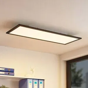 LED Panel Nelios Lindby, schwarz, für Küche, Aluminium, Modern, LED Panel