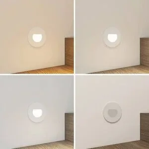 Arcchio LED-Einbaulampe Vexi, Ø 7,8 cm, weiß, Aluminium, CCT Vexi Arcchio, dimmbar, weiß / opal, für Wohn- / Esszimmer, Aluminium, Modern, Wandeinbaustrahler