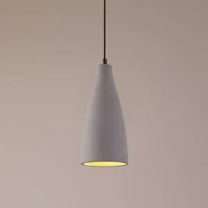 Hängelampe Sanne Lindby, dimmbar, alu / grau / zink, für Wohn- / Esszimmer, Beton, Modern, Pendelleuchte