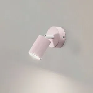 Wandstrahler Livia, rosa, 13 cm, Metall, verstellbar, GU10 Livia TK Lighting, dimmbar, violett / pink / rose, für Kinderzimmer, Metall, Strahler
