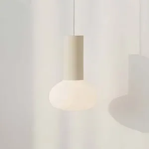 Glas Hängelampe Flo ALDEX, dimmbar, creme / amber, für Wohn- / Esszimmer, Metall, Design, Pendelleuchte