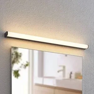 Wandlampe Ulisan Lindby, schwarz, für Badezimmer, Aluminium, Modern, Wandleuchte, Wandlampe Bad
