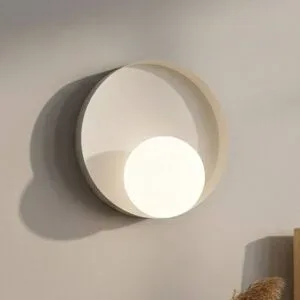 Wandlampe Kido K1 EMIBIG LIGHTING, dimmbar, creme / amber, für Wohn- / Esszimmer, Glas, Modern, Wandleuchte, Wandlampe Innen