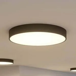 LED Deckenlampe Noabelle Arcchio, dimmbar, schwarz, für Küche, Metall, Modern, LED Deckenleuchte
