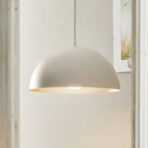 Hängelampe Beta Eko-Light, dimmbar, weiß / opal, für Wohn- / Esszimmer, Metall, Modern, Pendelleuchte