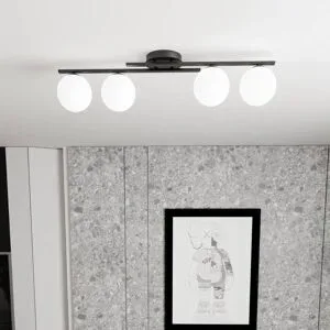 Deckenlampe Kairo EMIBIG LIGHTING, dimmbar, schwarz, für Wohn- / Esszimmer, Metall, Modern, Deckenlampe