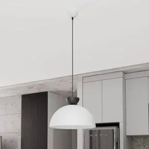 Hängelampe Lunaro EMIBIG LIGHTING, dimmbar, weiß / opal, für Wohn- / Esszimmer, Metall, Modern, Pendelleuchte