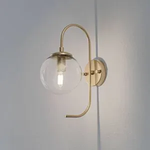 Hängelampe Jewel Opviq, dimmbar, messing / gold, für Wohn- / Esszimmer, Glas, Pendelleuchte