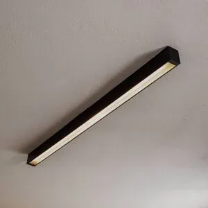 Euluna LED Deckenlampe Straight Nowodvorski Lighting, schwarz, für Wohn- / Esszimmer, Metall, Modern, LED Deckenleuchte