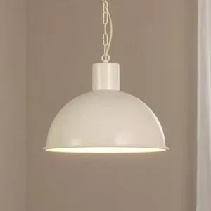 Hängelampe Emoti Argon, dimmbar, creme / amber, für Wohn- / Esszimmer, Metall, Industrielles Design, Pendelleuchte