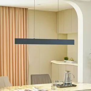 Hängelampe Philine Lucande, dimmbar, schwarz, für Wohn- / Esszimmer, Modern