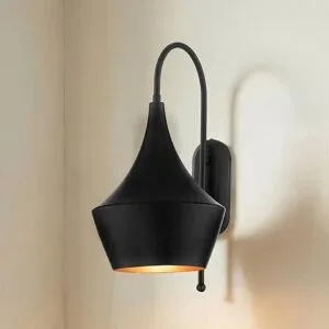 Wandlampe Olaf ROYALTECH, dimmbar, schwarz, für Wohn- / Esszimmer, Metall, Wandleuchte, Wandlampe Innen