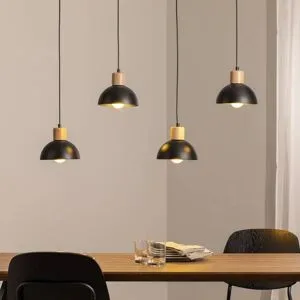 Hängelampe Seco EMIBIG LIGHTING, dimmbar, schwarz, für Wohn- / Esszimmer, Metall, Pendelleuchte