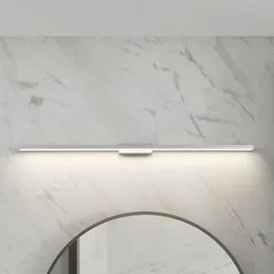 Wandlampe Alenia Lindby, alu / grau / zink, für Badezimmer, Aluminium, Modern, Wandleuchte, Wandlampe Bad
