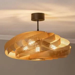 Deckenlampe Vento Euluna, dimmbar, messing / gold, für Wohn- / Esszimmer, Metall, Modern, Deckenlampe