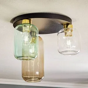 Deckenlampe Marco Green TK Lighting, dimmbar, klar / transparent, für Wohn- / Esszimmer, Glas, Modern, Deckenlampe