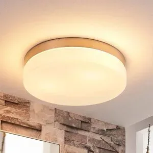 Deckenlampe Amilia Lindby, dimmbar, für Badezimmer, Glas, Modern, Deckenlampe