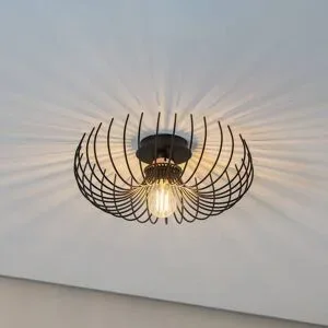 Deckenlampe Aspendos N-641 Opviq, dimmbar, schwarz, für Wohn- / Esszimmer, Metall, Deckenlampe