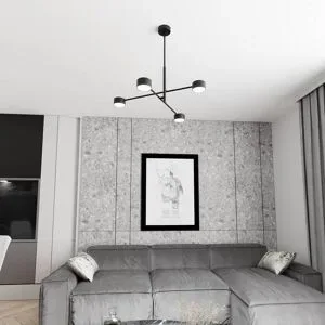 Hängelampe Natsu EMIBIG LIGHTING, dimmbar, schwarz, für Wohn- / Esszimmer, Metall, Modern, Pendelleuchte
