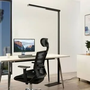 Stehlampe Tamilo Arcchio, schwarz, für Arbeitszimmer / Büro, Aluminium, Modern