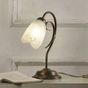 Tischlampe Odino ONLI, bronze / altmessing, für Wohn- / Esszimmer, Metall, Tischlampe