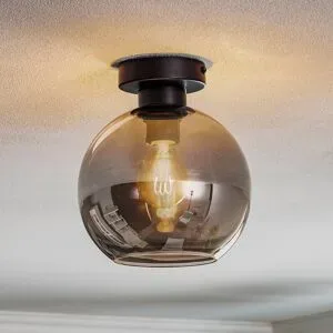 Deckenlampe Sofia Eko-Light, dimmbar, alu / grau / zink, für Wohn- / Esszimmer, Glas, Modern, Deckenlampe