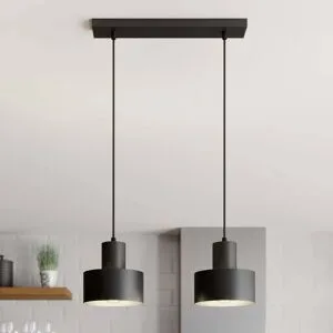 Hängelampe Rif SIGMA, dimmbar, schwarz, für Wohn- / Esszimmer, Metall, Modern, Pendelleuchte