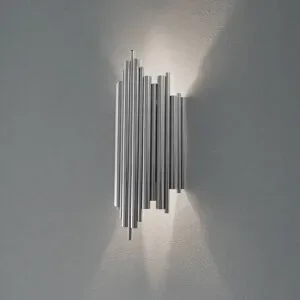 Wandlampe Reis Opviq, dimmbar, chrom / silber, für Wohn- / Esszimmer, Metall, Wandleuchte, Wandlampe Innen