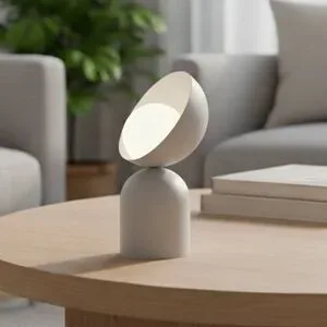 Tischlampe Boto LN1 EMIBIG LIGHTING, alu / grau / zink, für Wohn- / Esszimmer, Metall, Modern, Tischlampe