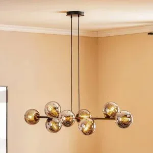 Hängelampe Glassy EMIBIG LIGHTING, dimmbar, schwarz, für Wohn- / Esszimmer, Glas, Modern, Pendelleuchte