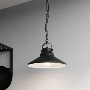Hängelampe Iron Luminex, dimmbar, schwarz, für Wohn- / Esszimmer, Metall, Vintage, Pendelleuchte