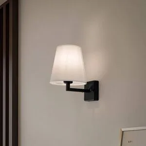 Wandlampe Profil 4659 Opviq, dimmbar, schwarz, für Wohn- / Esszimmer, Metall, Wandleuchte, Wandlampe Innen