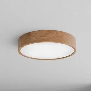 Deckenlampe Cleo DR475 TEMAR LIGHTING, dimmbar, Holz hell, für Badezimmer, Holz, Deckenlampe