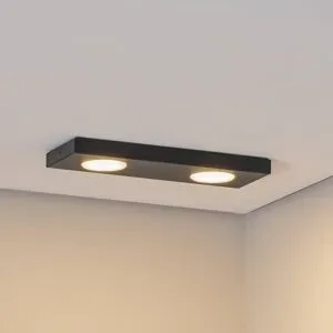 Deckenlampe Hero SIGMA, dimmbar, schwarz, für Flurbereich, Metall, Deckenlampe