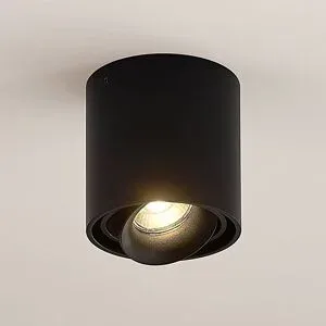 Deckenlampe Walza Arcchio, dimmbar, schwarz, für Flurbereich, Aluminium, Modern, Deckenlampe