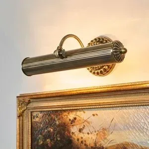 Lindby Bilderwandleuchte Joely, 37cm, messing, Metall, E14 Joely Lindby, dimmbar, bronze / altmessing, für Wohn- / Esszimmer, Metall, Antik, Wandleuchte, Wandlampe Innen