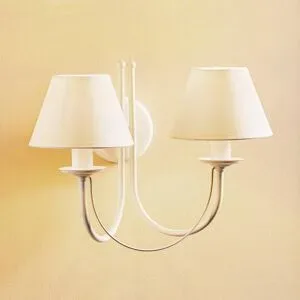 Wandlampe Bona Domiluce, dimmbar, weiß / opal, für Wohn- / Esszimmer, Metall, Modern, Wandleuchte, Wandlampe Innen