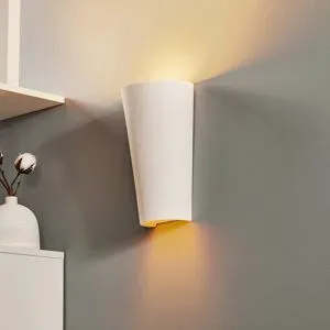 Wandlampe Ice SOLLUX LIGHTING, dimmbar, weiß / opal, für Wohn- / Esszimmer, Keramik, Modern, Wandleuchte, Wandlampe Innen