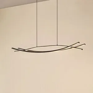 Hängelampe Sayori Lucande, dimmbar, schwarz, für Wohn- / Esszimmer, Metall, Modern