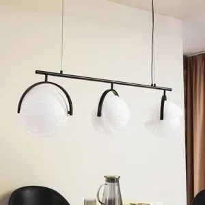 Designer Hängelampe Helva Lucande, dimmbar, weiß / opal, für Wohn- / Esszimmer, Kunststoff, Skandinavisch, Pendelleuchte