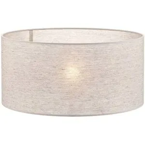 Lampenschirm Roller, grau, Ø 50 cm, Höhe 24 cm Roller Duolla, alu / grau / zink, Textil / Stoff / Seide