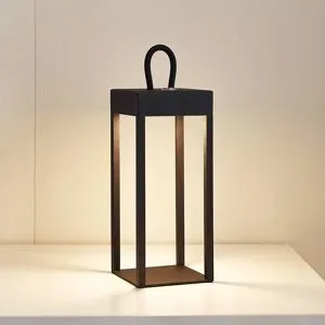 LED Tischlampe Iruna Lindby, dimmbar, schwarz, für Wohn- / Esszimmer, Metall, Modern, LED Tischlampe
