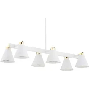 Hängelampe Avenidos Euluna, dimmbar, weiß / opal, für Wohn- / Esszimmer, Metall, Modern, Pendelleuchte